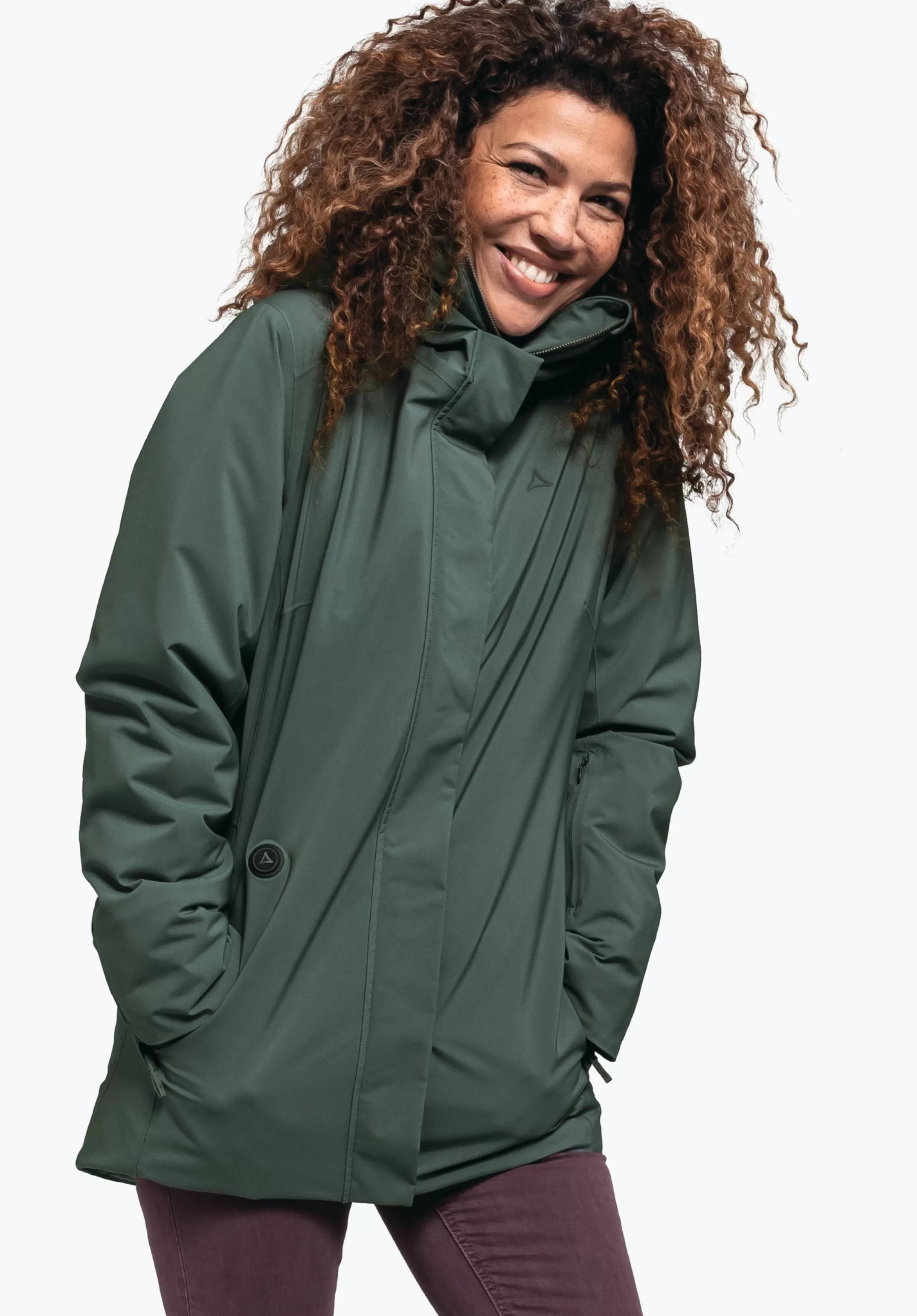 SCHÖFFEL Parka à la mode chaleur sur pression bouton