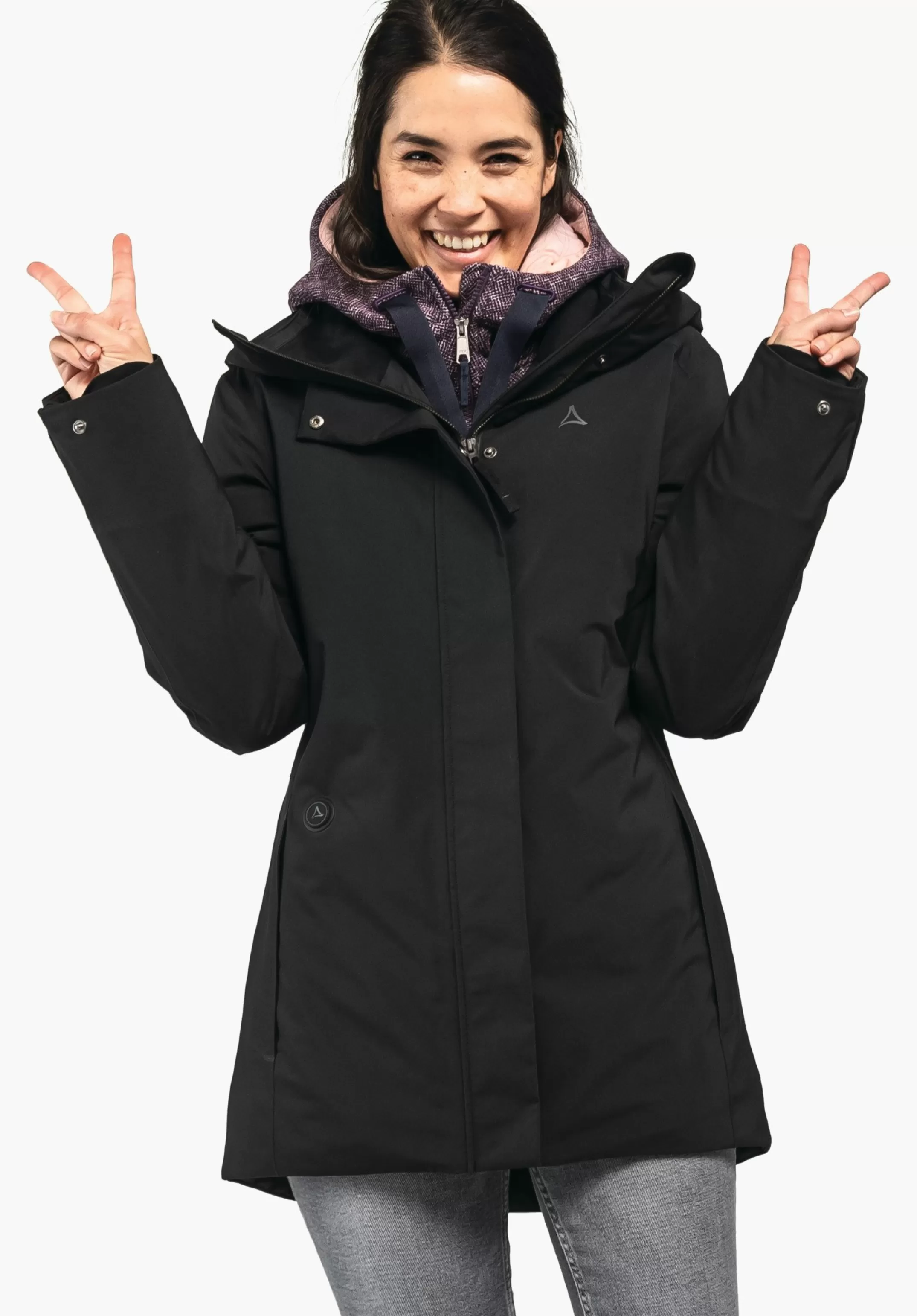 SCHÖFFEL Parka à la mode chaleur sur pression bouton