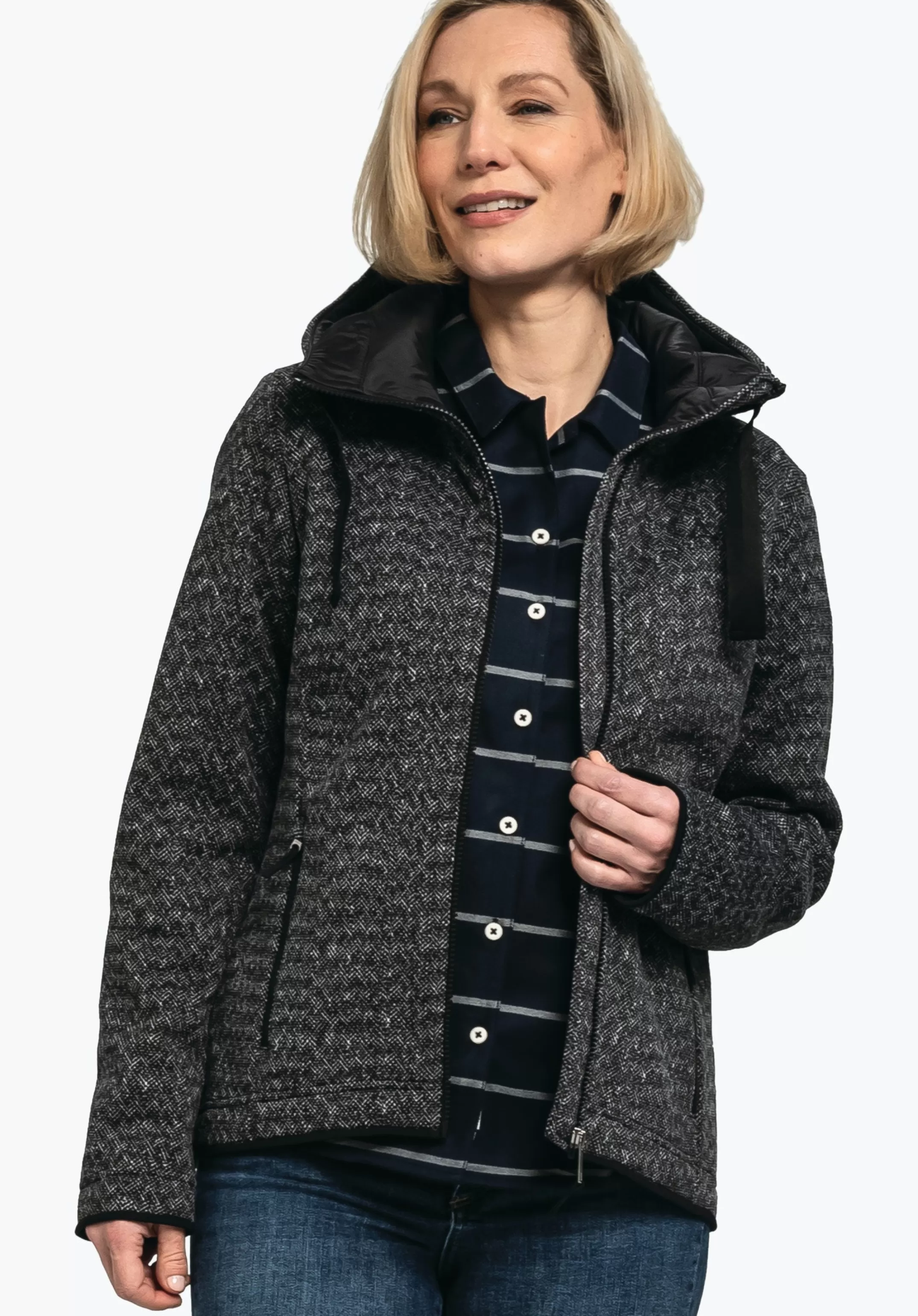 SCHÖFFEL Sweat à capuche mélange polaire très chaud