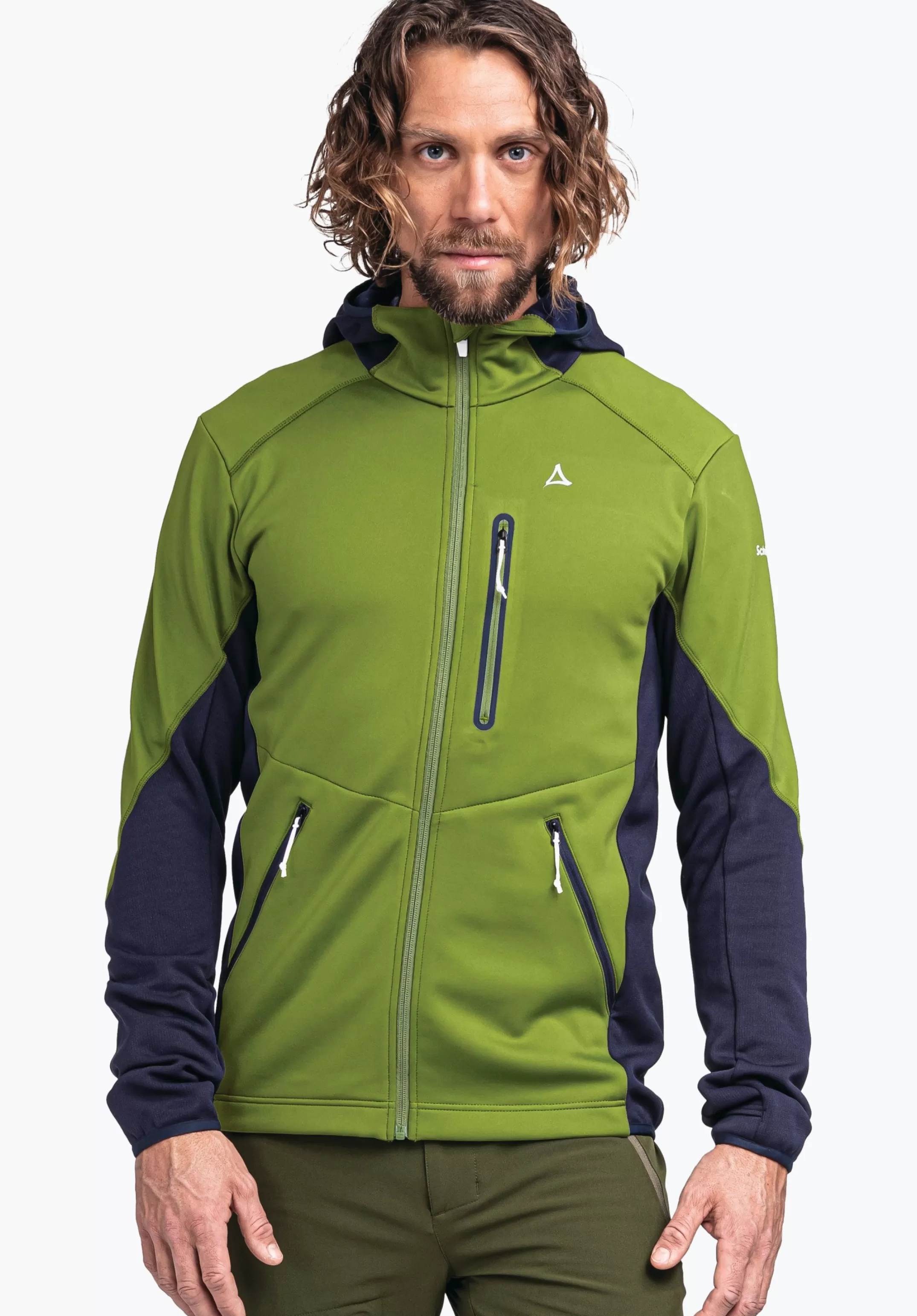 SCHÖFFEL Sweat capuche polaire sportif mélange mat.