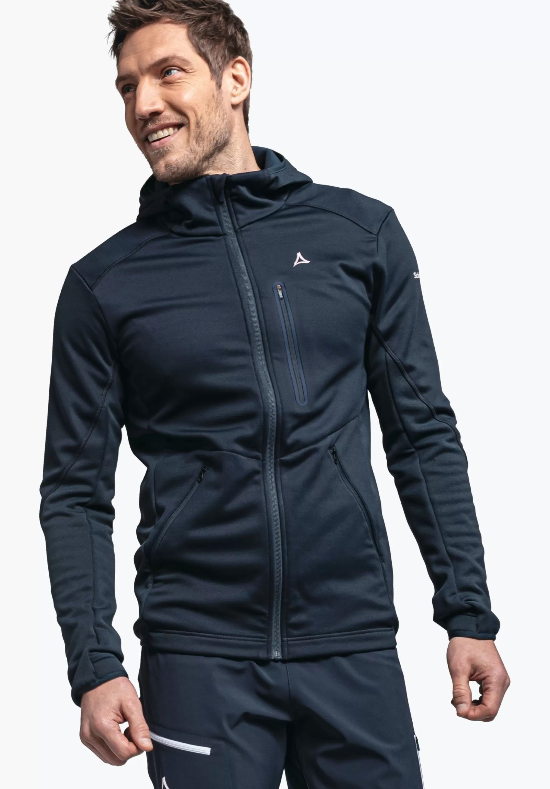SCHÖFFEL Sweat capuche polaire sportif mélange mat.
