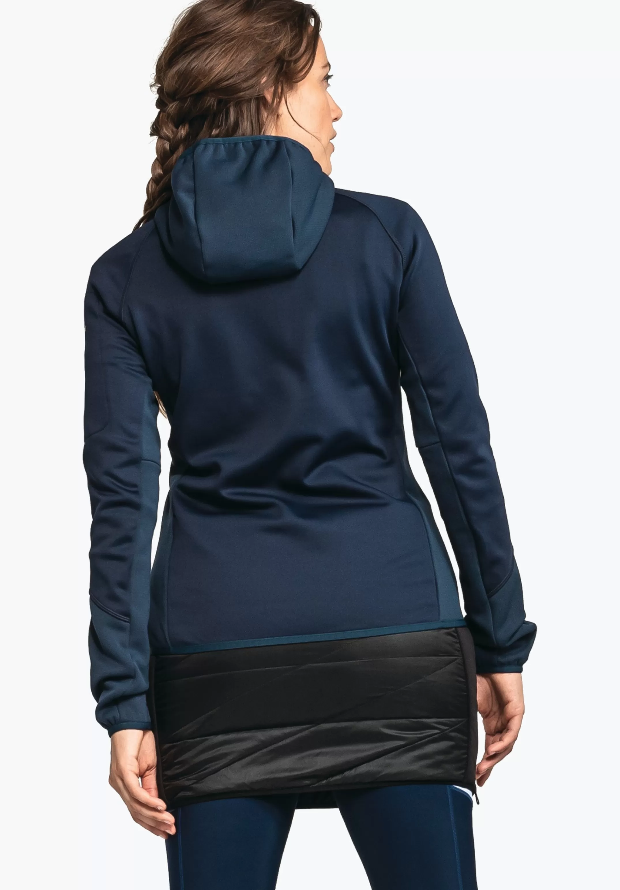 SCHÖFFEL Sweat capuche polaire sportif mélange mat.