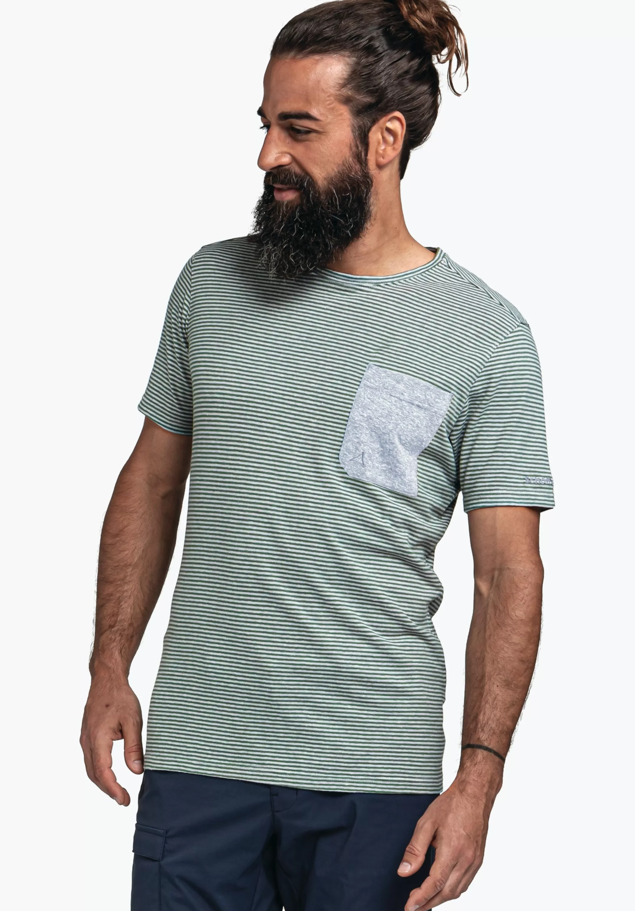 SCHÖFFEL T-shirt stylé en mélange de matières à base de chanvre